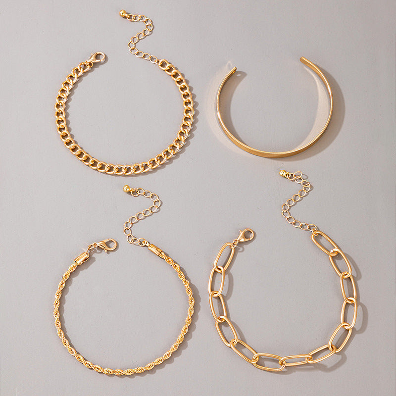 Aurora Gold™ Chain Bracelet Set