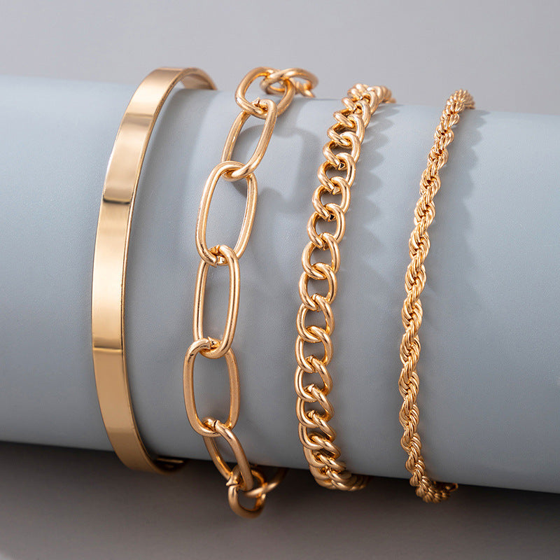 Aurora Gold™ Chain Bracelet Set